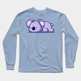 Cute Sleeping Koala Long Sleeve T-Shirt